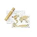Luckies | Scratch Map Original Travel Size | Scratch Off World Map | Wall Art & Scratching Art | Mini World Maps Poster To Track Travels | Travel Journal Alternative & Traveling Gifts | Small