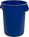 Carlisle 34103214 Bronco Round Waste Container Only, 32 Gallon, Blue