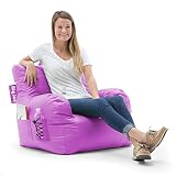 Big Joe 645624 Dorm Bean Bag Chair, Radiant Orchid