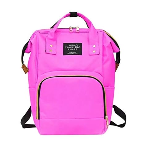 dark pink backpack