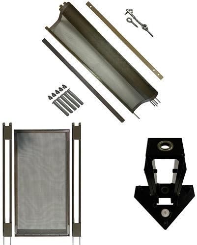 Pool Fence DIY by Life Saver Pool Fence, 48-Foot Brown Barrier Fence, Self-Closing Gate, Drill Guide Bundle