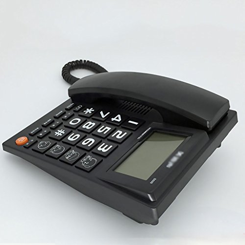 HQCC Telephone Elderly Fixed Telephone Large Button Telephone Household Corded Telephone (Color : B)