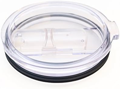 30 oz. Tumbler Lid- Fits Yeti Rambler and Rtic Tumbler Stainless Steel - Straw Friendly Splash Proof Slider Closer- Great Replacement lid Accessory