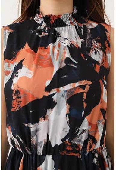 Amazon Co Jp Rienda リエンダ ノースリーブワンピース 110ca633 0690 服 ファッション小物