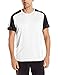 adidas Men's Running Shorts Sleeve Tee, Large, White/Black