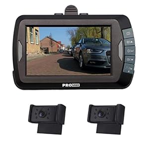 Pro-User DRC4320 20125 Digitaal radio-achteruitrijcamerasysteem voor 12 V en 24 V systemen met 4,3 inch monitor en 2…