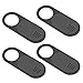 Webcam Cover,HITASION Webcam Cover Slide Compatible with Privacy Mac MacBook Pro Laptop 0.03 inch Ultimate Thinness (Black-4 Pack)