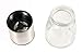 Salt/Pepper & Spice Burr Grinder | Open & Close Shaker Lid | Modern Stainless Steel Design | Easy Fill Top
