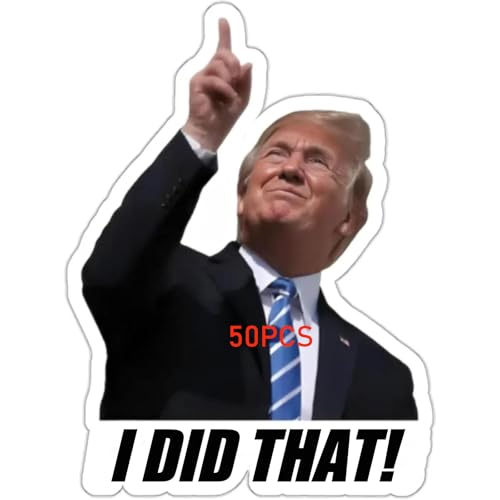 50pcs Trump I Did That Stickers Gas Pump Stickers Decal, Donald Trump Merchandise, Anti-Trump Stickers