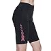 Santic Women's Cycling Shorts 4D Padded Elastic Comfortable Bike Shorts Black-Pink