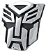 Autobot Chrome Finish PVC Car Auto Emblem - 5