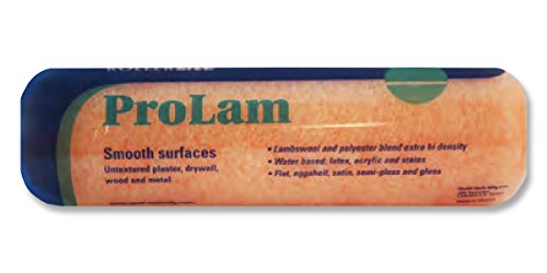 9KL025 RollerLite Prolam Extra High-Density Polyester, Acrylic and Wool Blend Smooth Paint Roller Cover, 9" by .25"