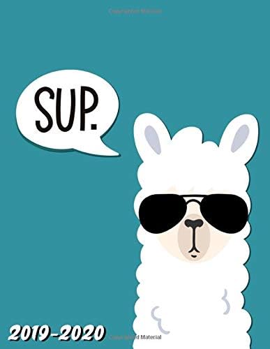Sup 2019-2020: Turquoise Llama Alpaca Weekly Monthly 2019-2020 Academic Planner & Yearly Organizer with Inspirational…