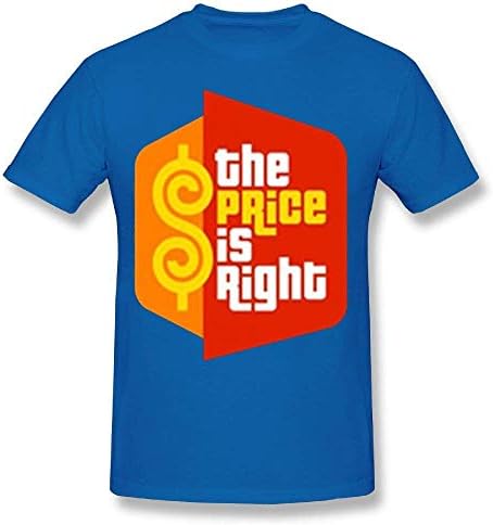 Men's Casual The Price is Right Tee T Shirt Short Sleeve O-Neck Cotton T-Shirt Sports Tops for Teens Plus Size Shirt