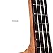 Ukulele 21 Inch Concert Ukulele with Bag Spruce Top Panel, Rosewood Fretboard 4 Strings Instrument with Nylon Strings Silver Geared Tuners