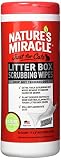 Nature's Miracle Just for Cats Litter Box Scrubbing Wipes, 30 Count (NM-5574)