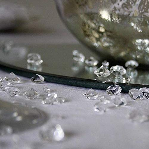 Miraclekoo 2000 Pcs 10mm Clear Acrylic Diamonds Table Confetti Crystals for Wedding Bridal Shower Party Decorations Vase Fillers