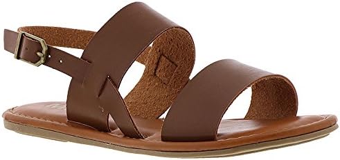 MIA Women's Addison Flat Sandal, Cognac, 7.5 M US