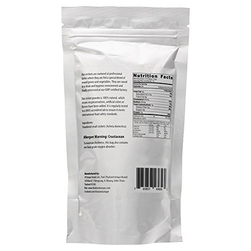 Cricket Powder 2-pack (100% Cricket; .44 lb; 70g protein per cup) by Thailand Unique - //coolthings.us