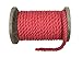 Ravenox Fms Natural Twisted Cotton Rope | (Red)(1/2 Inch x 100 Feet) | Made in The USA | Strong Triple-Strand Rope for Sports, Decor, Pet Toys, Crafts, Macrame & Indoor Outdoor Use