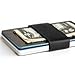 Grifiti Band Joes Pocket Wallet Super Slim Silicone Broccoli Band for Cards, License, Cash (Combo 2 Pack, Black)