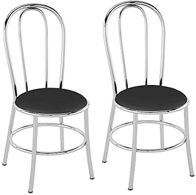 Brv Moveis Set Of Two Dining Chairs Pc010001 Chrome Tube 7 8