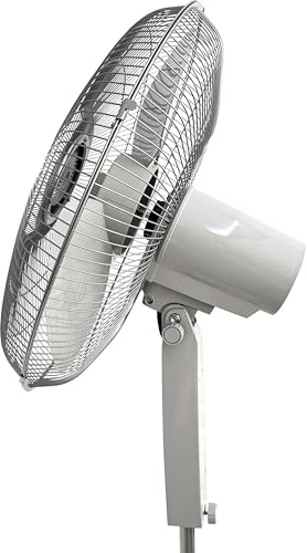 Ventilador de Pedestal Inteligente 18” MAN Smart M Blu con App Bluetooth, 3 Velocidades, Oscilatorio, Temporizador, 120 W, Altura Ajustable, Gris
