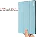 Google Nexus 9 Case - Poetic Google Nexus 9 Case [Slimline Series] - [Lightweight] [Ultra-slim] PU Leather Slim-Fit Trifold Cover Stand Folio Case for Google Nexus 9 Sky Blue (3 Year Manufacturer Warranty From Poetic)