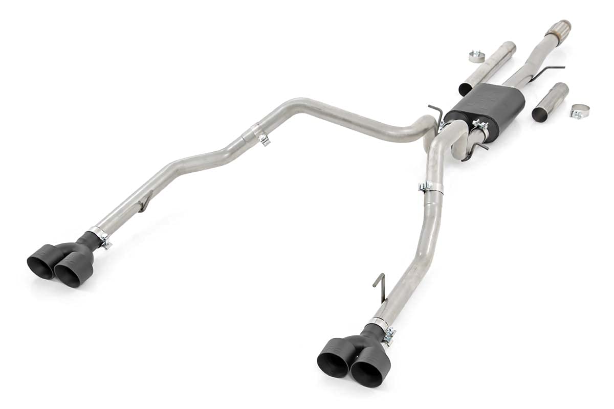 Photo 1 of ***MISSING PARTS***
Rough Country Dual Cat-Back Exhaust for 19-24 Chevy/GMC Sierra |5.3L - 96011