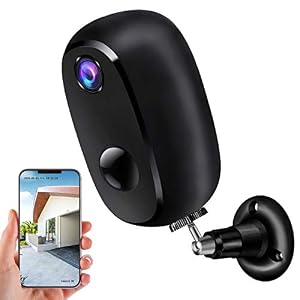 Security Camera Outdoor Wireless, Surveillance Rechargeable Battery-Powered WiFi 1080P Camera, PIR Motion Detection…
