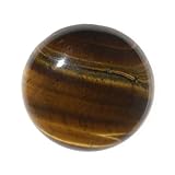 Beadaholique Tiger Eye Gemstone Round Flat-Back Cabochons 25mm (1 Piece)