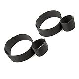 Kingoudoor Wrist Thigh Restraints and Handcuffs Bandage Strap for Women in Black