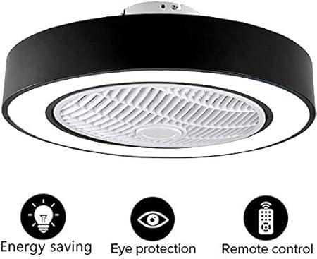Low Profile Deckenventilator mit Licht und Fernbedienung, Indoor LED