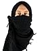 Mato & Hash Military Shemagh Tactical 100% Cotton Scarf Head Wrap - 3PK O.Drab/Blackout/T.Black CA2100