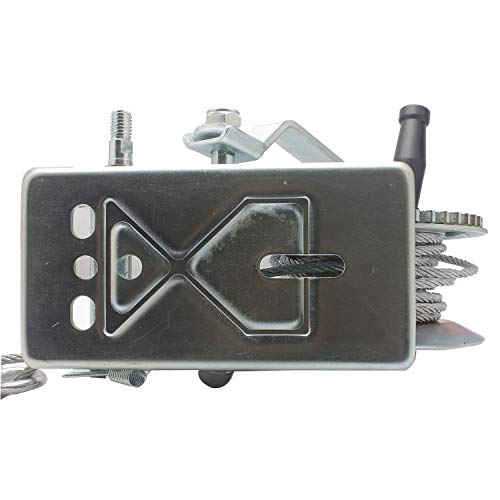 Lasamot 3500lbs Dual Gear Hand Winch Hand Crank Manual Boat ATV RV Trailer 33ft Cable - Image 6