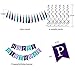 Mermaid Happy Birthday Decorations, Mermaid Party Supplies Under The Sea Birthday Banner Signs, 15pcs Tassel Garlands & 6pcs Swirls Streamers for Baby Kids Girls and Adults