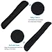 Memory Foam Keyboard and Mouse Wrist Rest, HENVREN Lightweight Pad Support for Easy Typing&Pain Relief, Durable&Comfortable Wrist Cushion Fit for Office,Computer and Home(Black)
