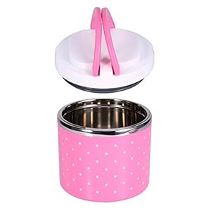 Verwarmde lunchbox van roestvrij staal, 1-3 lagen, thermo-lunchbox, lunchbox van staal, lunchbox