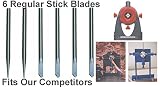 Copper Wire Stripper Replacement Blades Set of 6 =Fits All Competing Models=