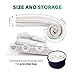 TIURE Bed Bridge Mattress Connector Premium Finish Hypo-Allergenic Foam 6.6 Feet x 6.7 Inches Fits King Queen Twin XL Storage Bag Included