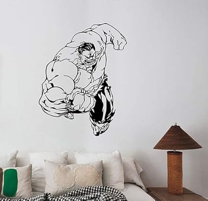 Amazon Com Hulk Wall Decal Removable Superhero Vinyl