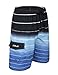 Nonwe Men's Beachwear Quick Dry Holiday Drawstring Striped Swim Shorts Blue 40