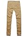 Match Mens Slim-Tapered Flat-Front Casual Pants(sandybrown,34)