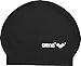 Arena Unisex Soft Latex USA Swim Cap for Fitness Swimming, Waterproof Secure Fit for Long Hair, Reinforced Edge, Black/White, One Size
