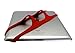 Padlette Tablet Handle, Holder, Grip for iPad Kindle Fire HD Surface Galaxy Tab and Compatible with Any Tablet with a Display from 8 inches to 11 inches (Mid-Size D3 Red)