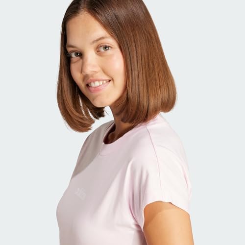 Damen Essentials Linear Cotton Shirt, Clear pink/White, XS