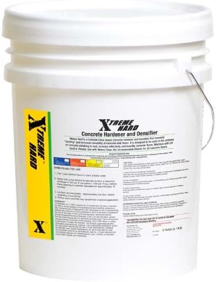 Xtreme Hard Collidal Silica Concrete Densifier Hardener Concentrate (5 Gallons) Makes 25 Gallons 12,500 Sq ft coverage