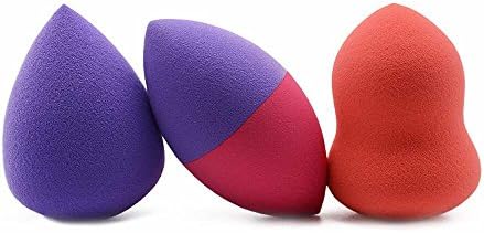 BK 3 Piece Ultra Makeup Blender Sponge Set - Make Up and Cosmetic Powder, Foundation, Concealer Applicator