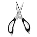 Kitchen Scissors - Come Apart Stainless Steel Blades with Soft Grip Handle + Magnetic Storage Case - Durable Multifunction Shear for Cutting Meat, Vegetables, Fruits or Opening Bottles