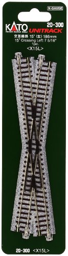 N 186mm 7-5/16" 15-Degree Left-Hand Crossing